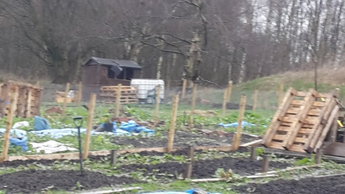 Waste products benefiting Glossop community allotments 